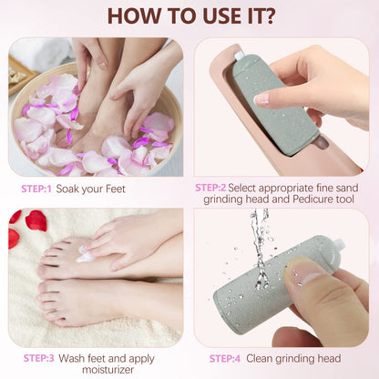 Electric Callus Remover I Dead Skin Removal Pedicure Device